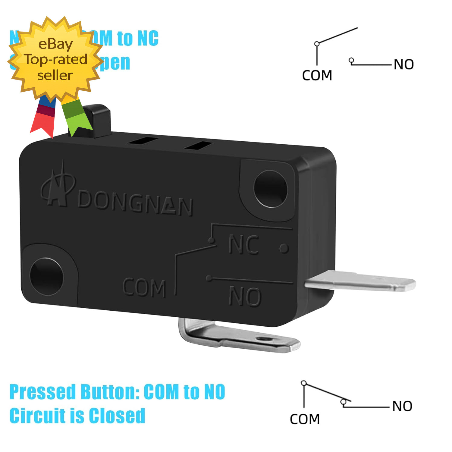 3PCS Microwave Oven Door Switch Replacement Parts 16A 125/250V, Kw3At-16