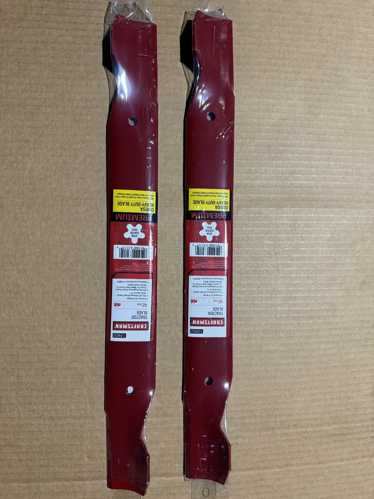 2 CRAFTSMAN 42″ LAWN MOWER BAGGING BLADES 138971 134149 532138971 HUSQVARNA POUL