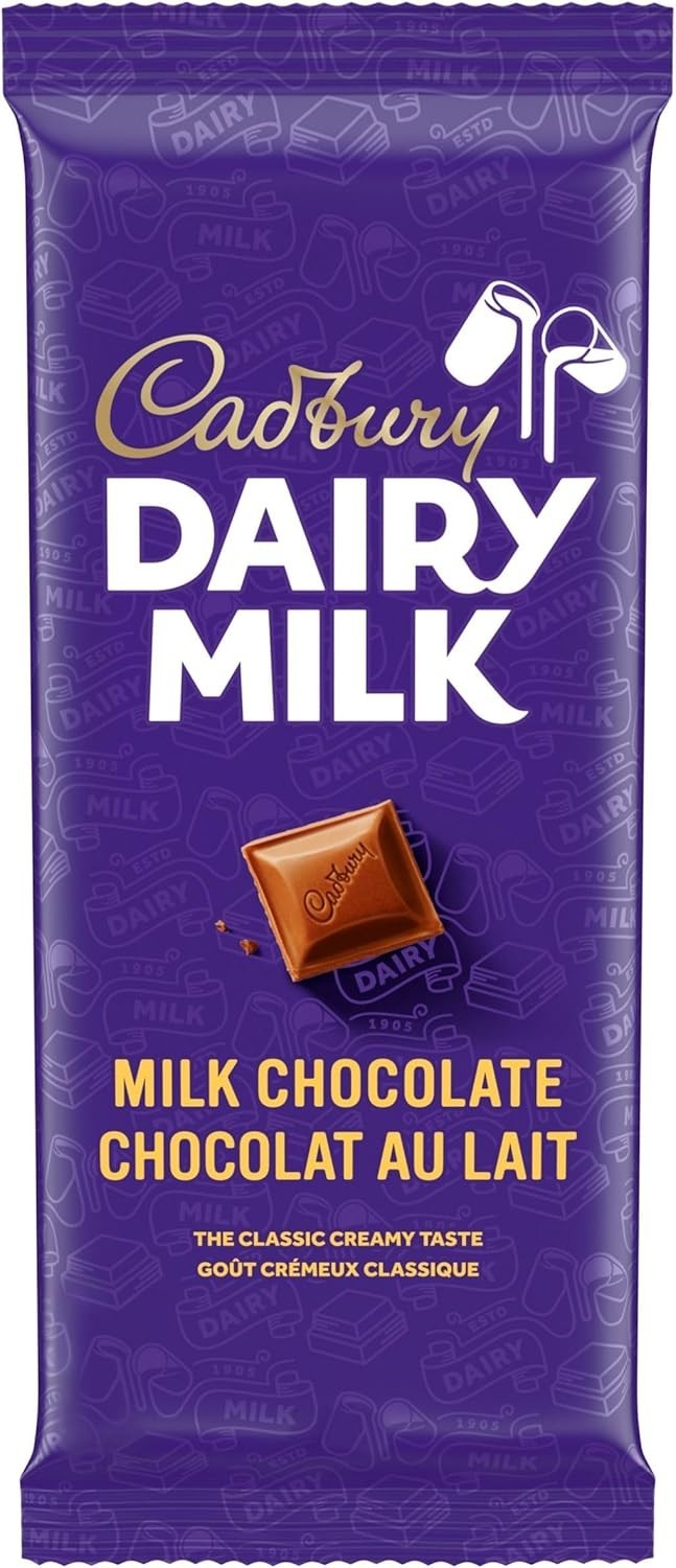 ( 10 PACK )Cadbury Dairy Milk Chocolate Bar 180g/6.3oz ( from Canada)63 OZ TOTAL