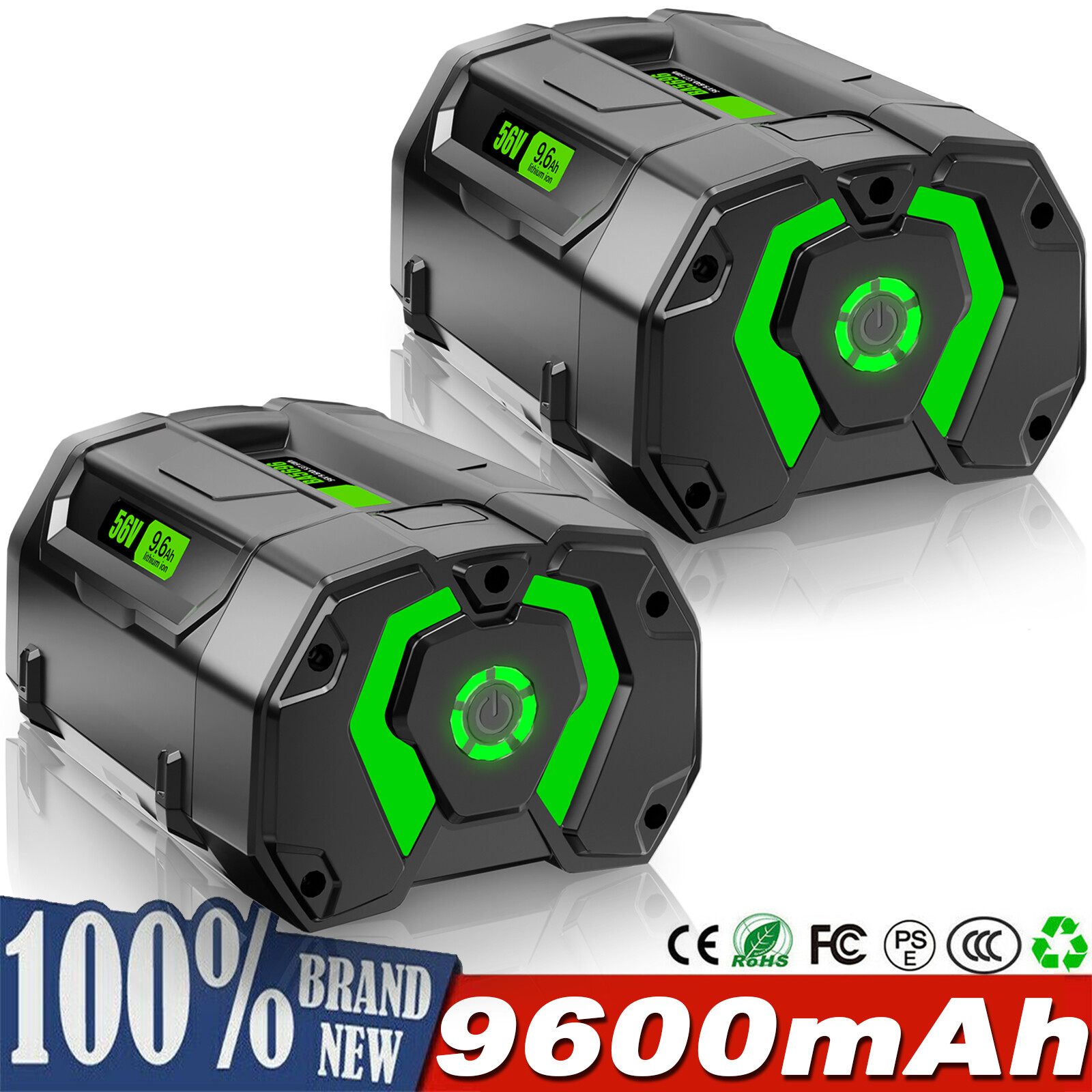 3.5Ah 5.0Ah 9.6Ah For EGO Power+ 56V Lithium-ion Battery BA1400T BA4200 BA2800