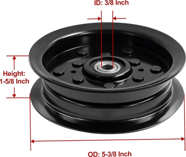 Flat Idler Pulley 54″ For Husqvarna YTH26K54 YTH26V54 YTH2754 Z254 Z254F Z254i