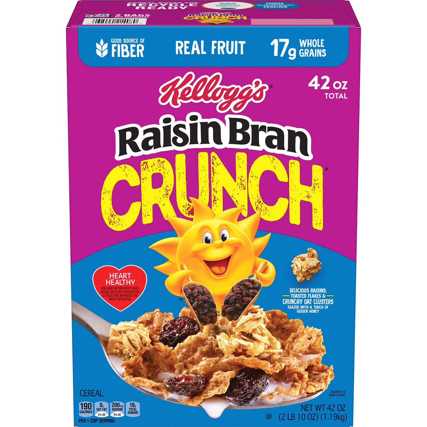 Raisin Bran Crunch Cereal (42 oz., 2 pk.) Great Price