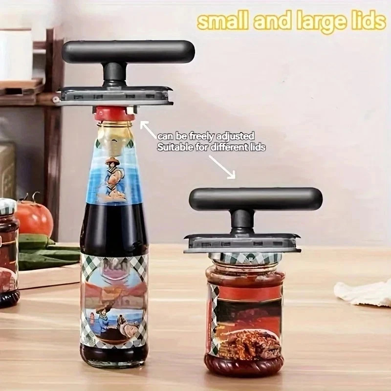 Easy Grip Jar Opener, Non‑Slip Lid Remover for Tight Lids, Seniors, Ergonomic