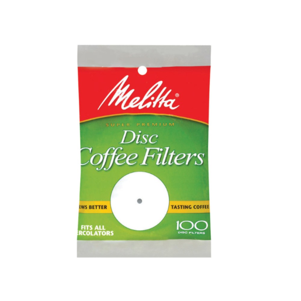 Melitta 628354 White Disc Coffee Filters 3.5 in.