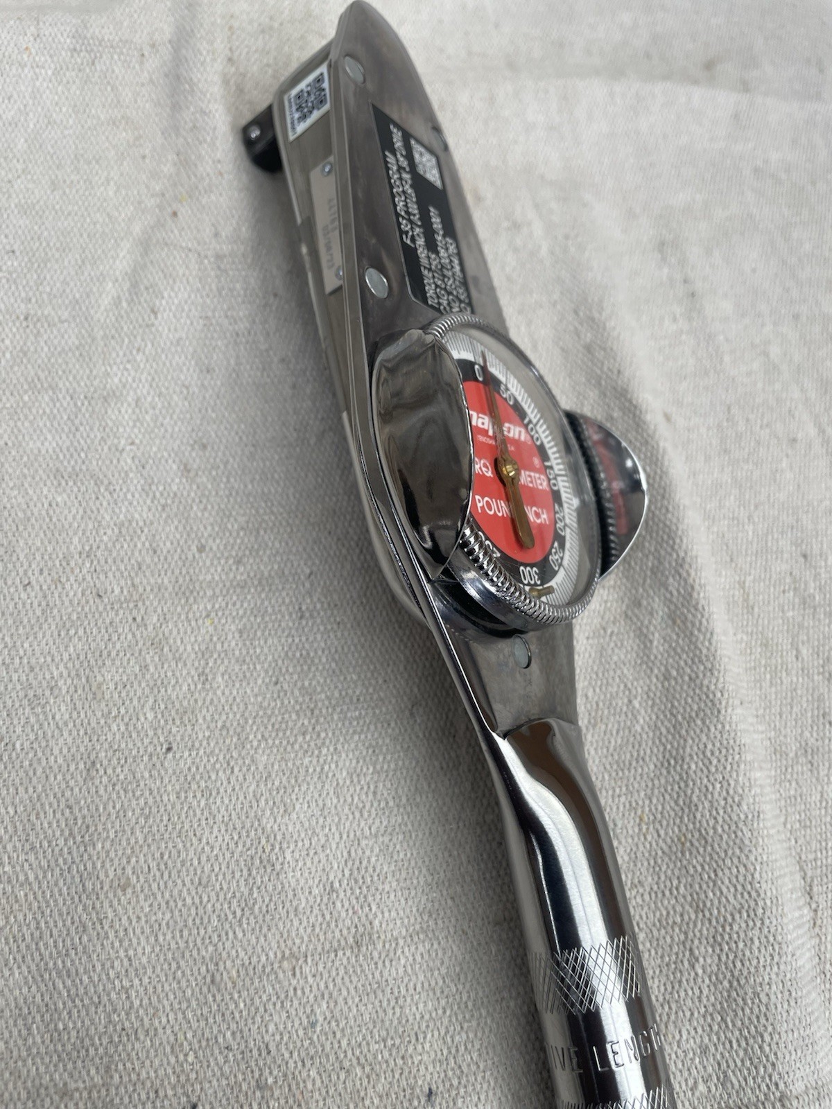 Snap On Torq- Meter, Model TE25A 3/8 Drive Original USA Chrome