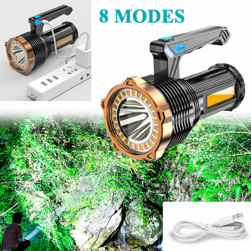 Most Powerful 99000000LM LED Flashlight Super Bright Torch USB Rechargeable Lamp