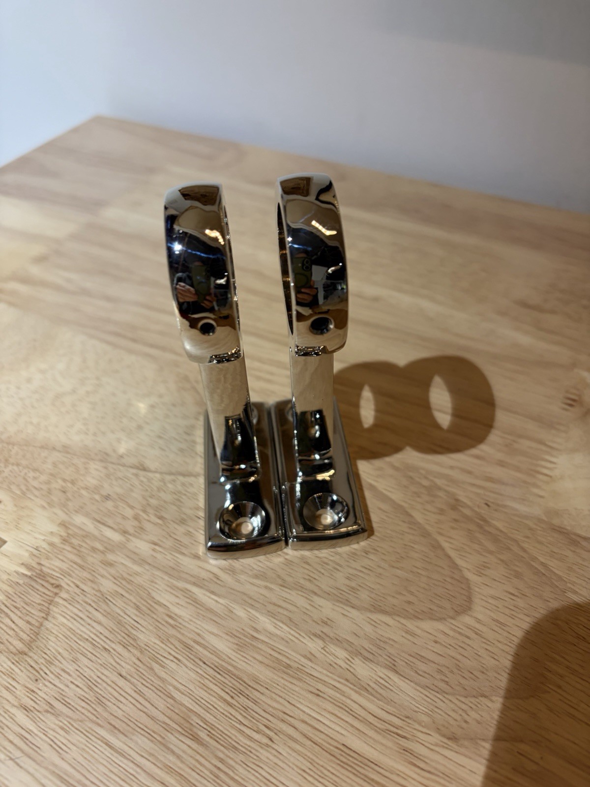 RH Classic Collection Rod Brackets Pair 1.25 ID, Polished Nickel Open Box