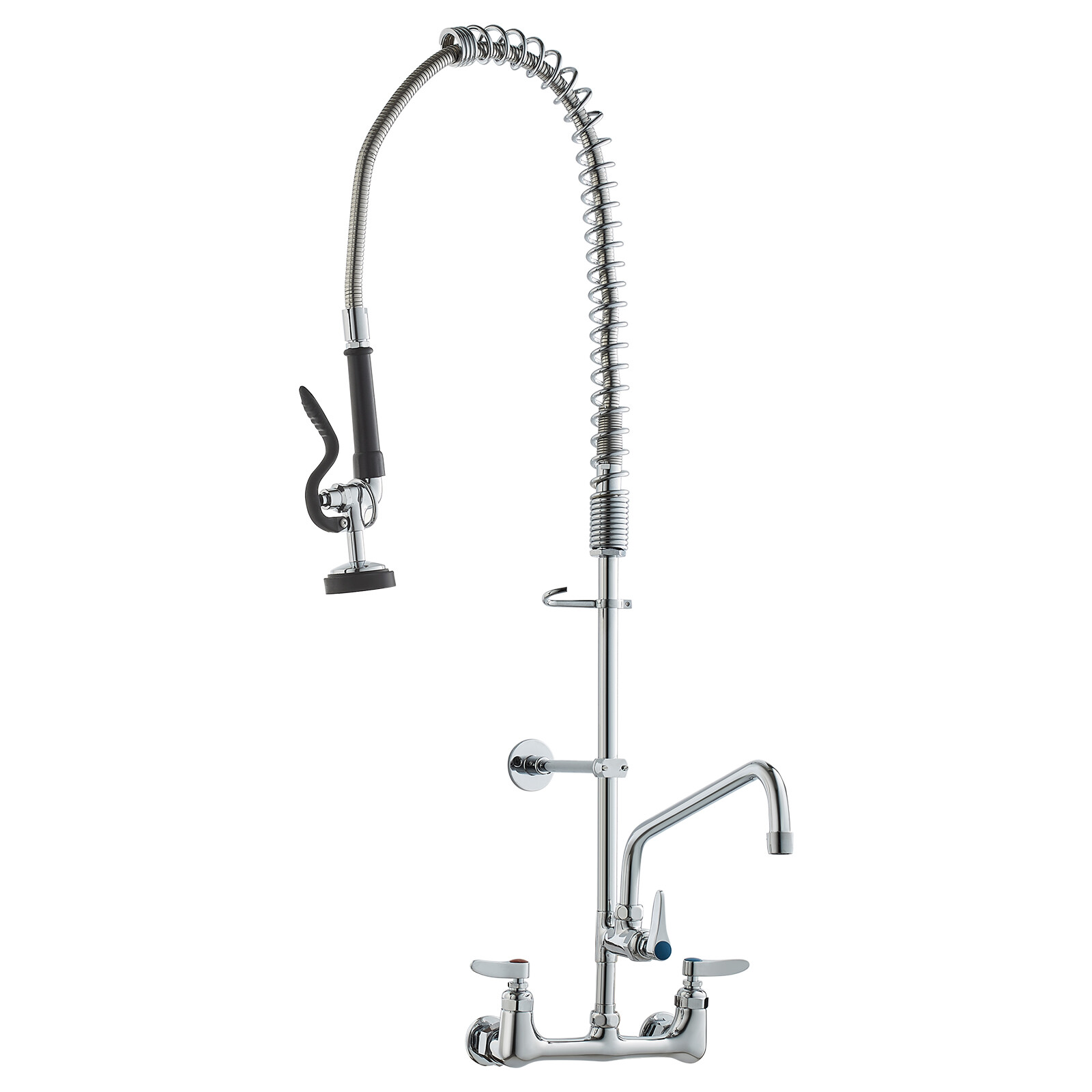 VEVOR 36″ Commercial Pre-Rinse Faucet Wall Mount Kitchen Sink Faucet w/ Sprayer