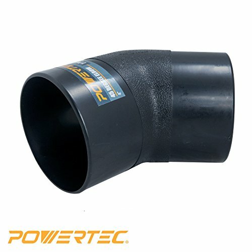 POWERTEC 70183 4?? 45 Degree Elbow – ABS Plastic Dust Collector Connector