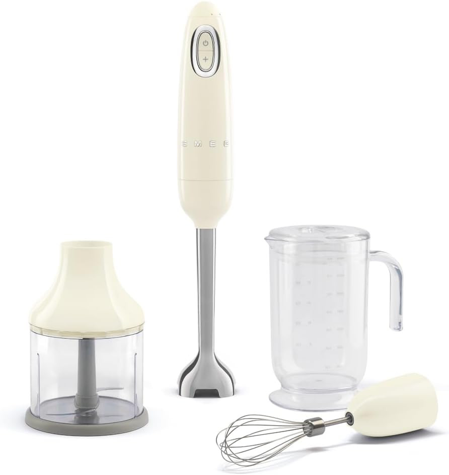 Cream Immersion Blender Set – 5 Speeds & Stainless Steel Blades