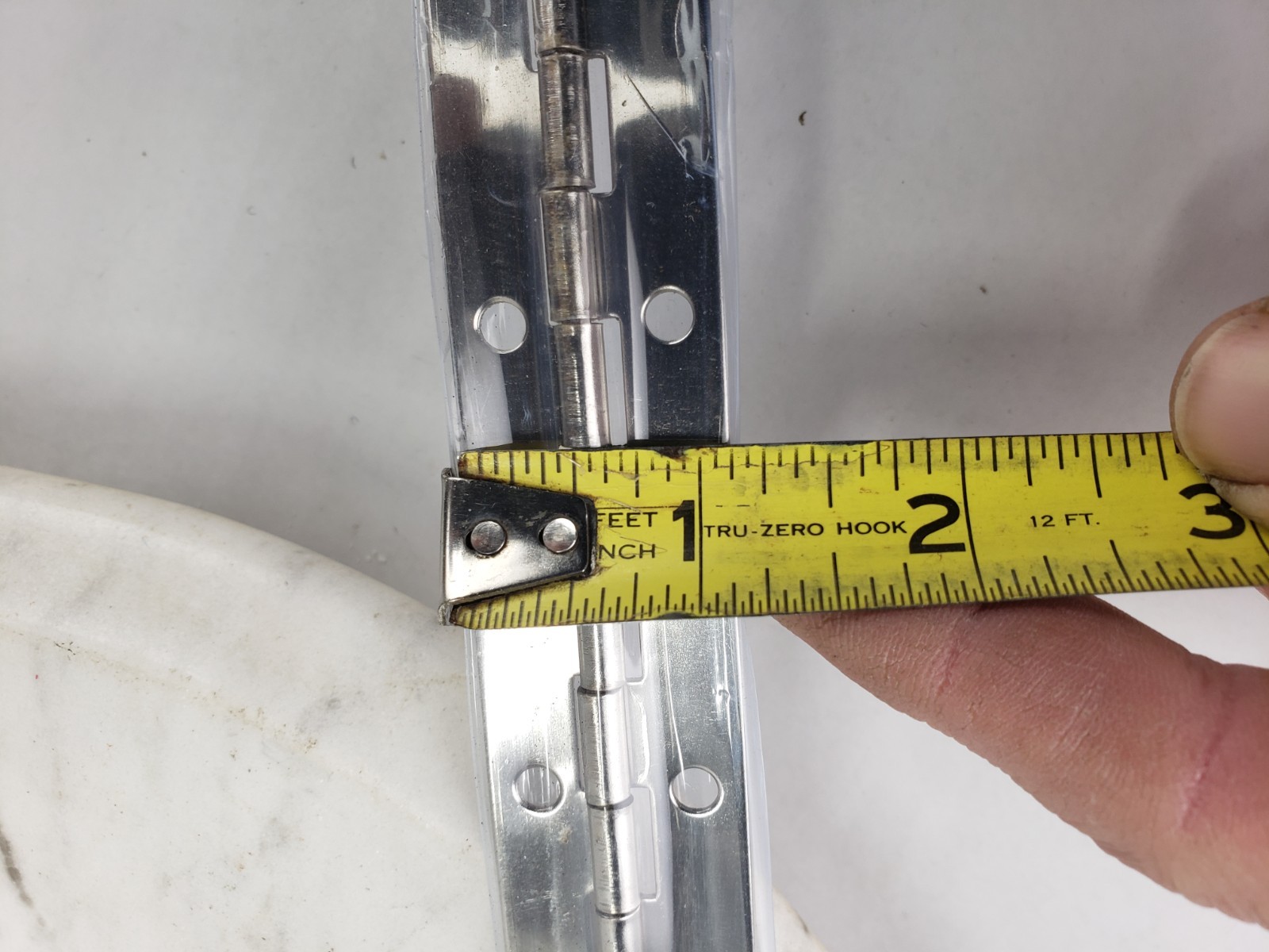 Hillman Nickle Plated Steel Continuous Piano Hinge 1-1/16 x 48″ Everbilt 594 624