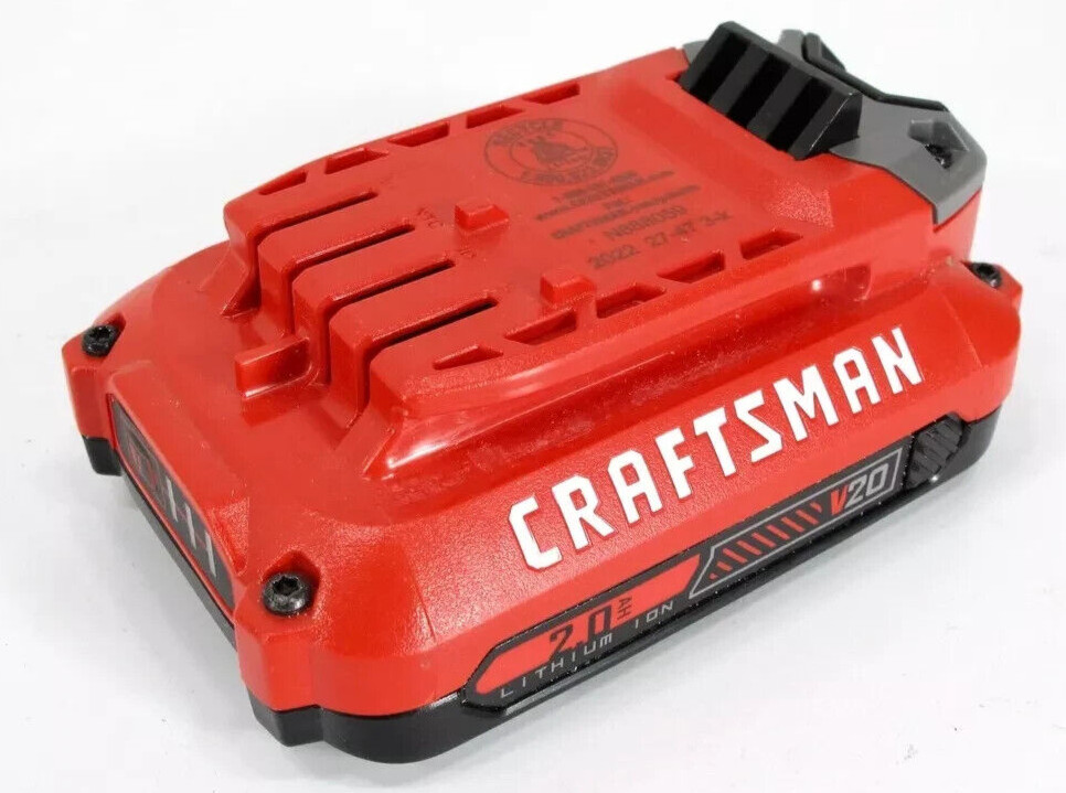 (Lot of 2 Batteries) Craftsman CMCB202 V20 2Ah Lithium Ion Battery Genuine OEM