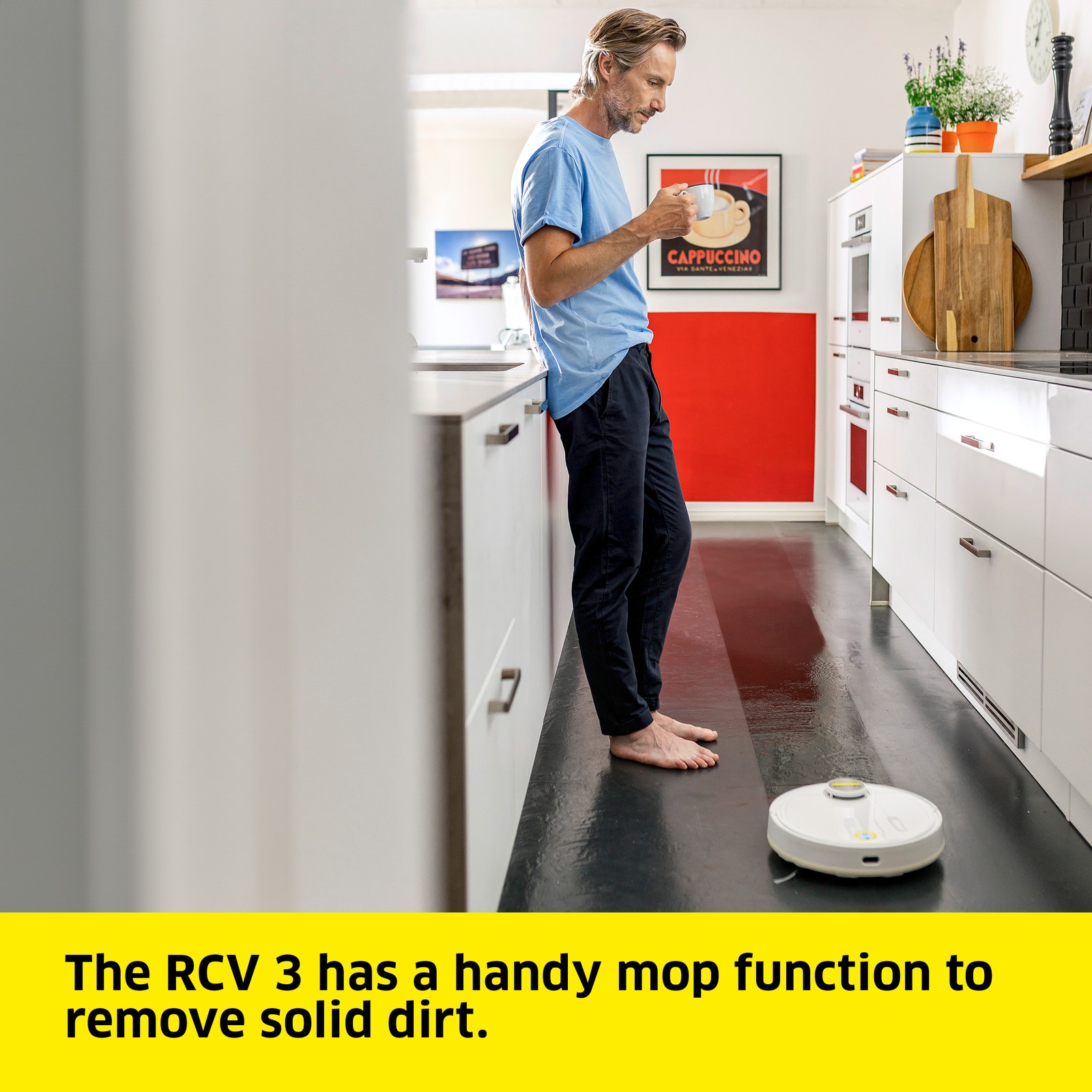 Kärcher RCV 3 Robot Vacuum Cleaner with Mop, Lidar, Mapping, 120 Min – NEW