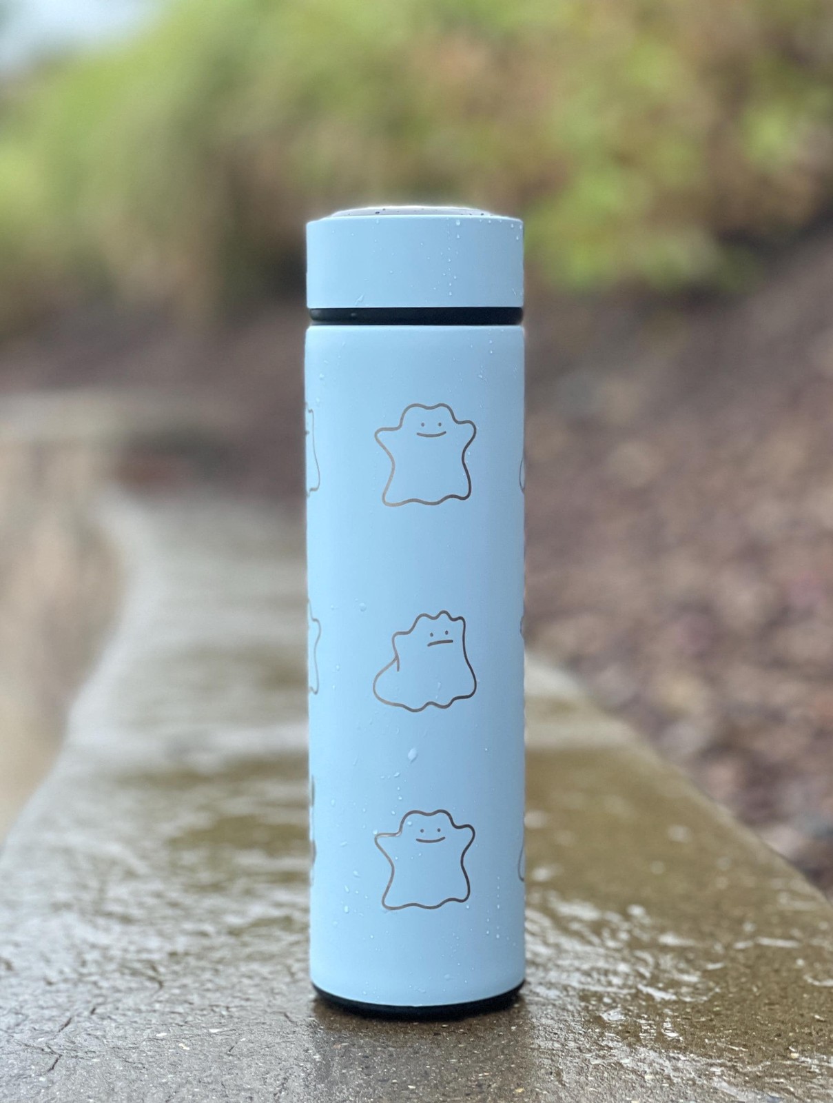 Ditto Coffee Tumbler Shiny Ditto Engraved Tea Infuser Waterbottle with Fake