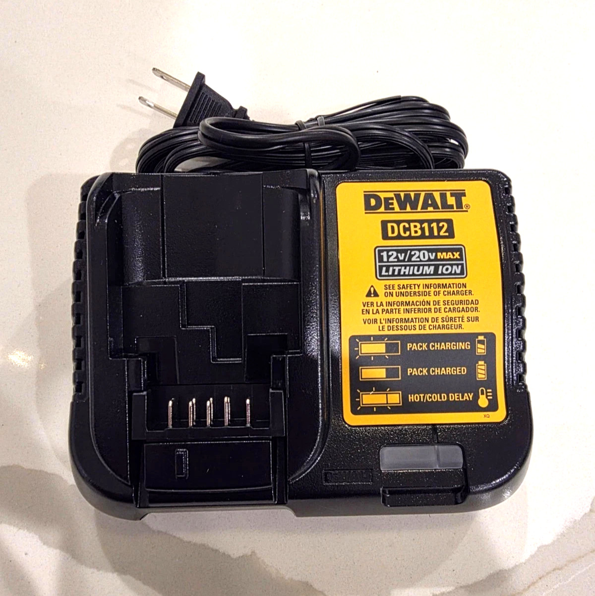 DEWALT DCB112 Lithium-Ion 12v 20v Battery Charger New Genuine Authentic