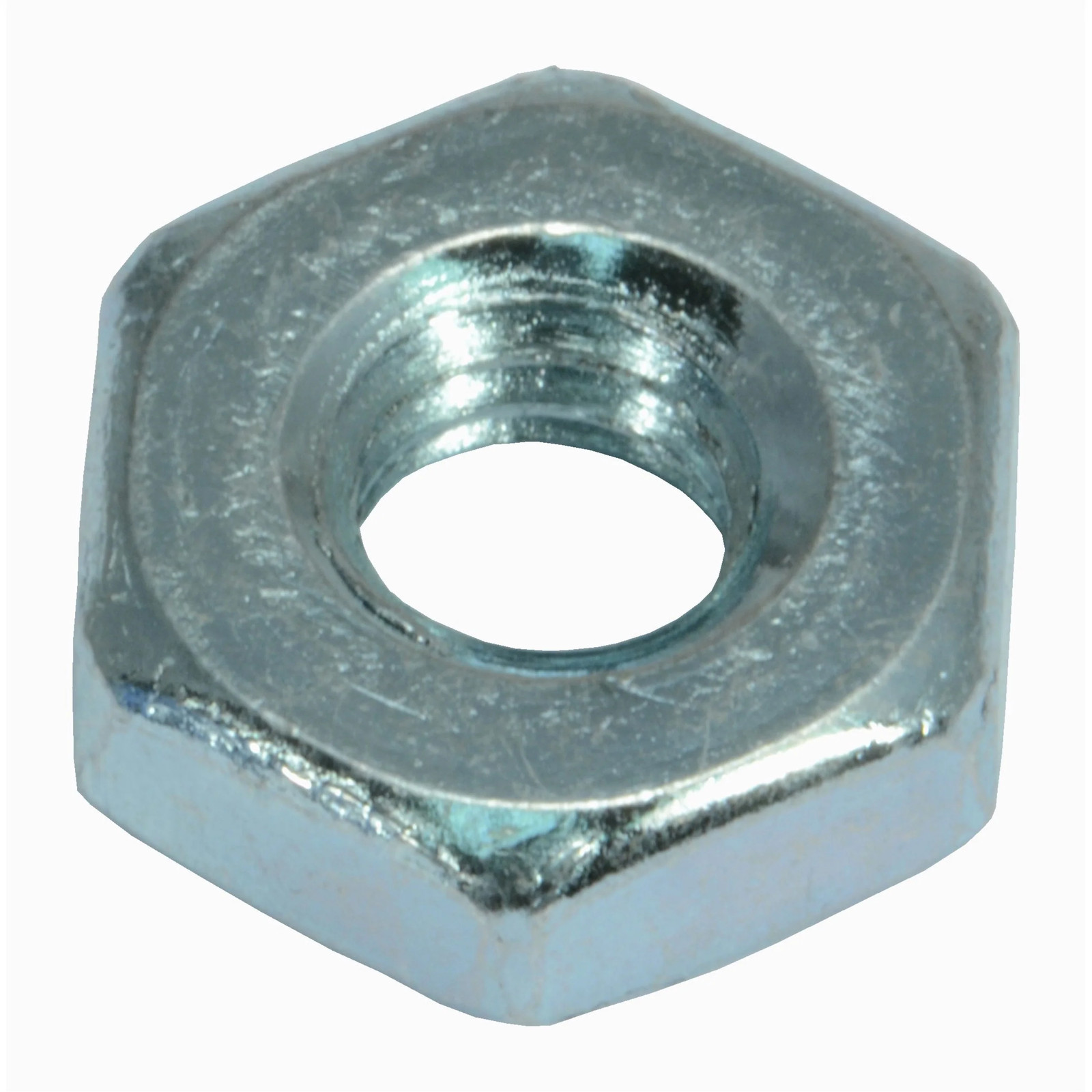 #12-24 Zinc Plated Grade 2 Hex Machine Screw Nuts (100 pcs)