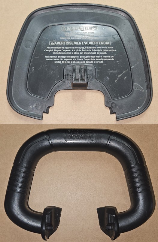 OEM Black & Decker BEHT350 BEHT150 BEHT100 Hedge Trimmer Guard & Aux Handle Set