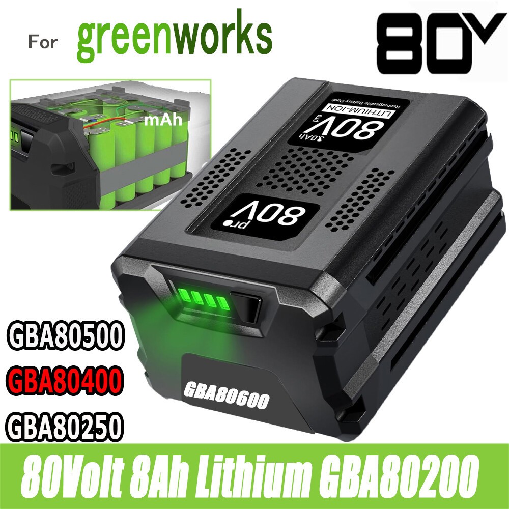 8.0mAh For Greenworks 80V Pro 8.0Ah Lithium Battery GBA80200 GBA80400 Battery