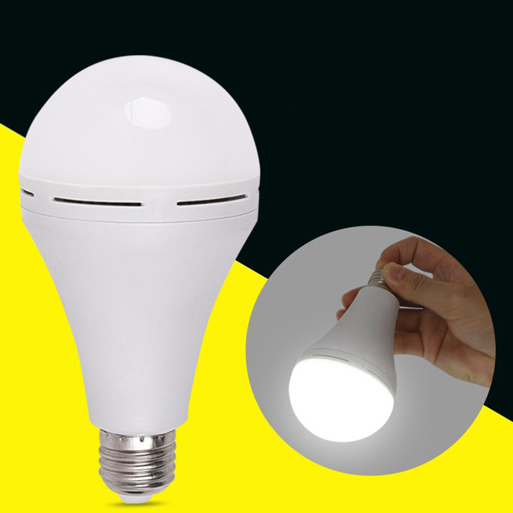 4Pcs LED Rechargeable Emergency Light Bulb 60W Equivalent 1200mAh Battery Backup