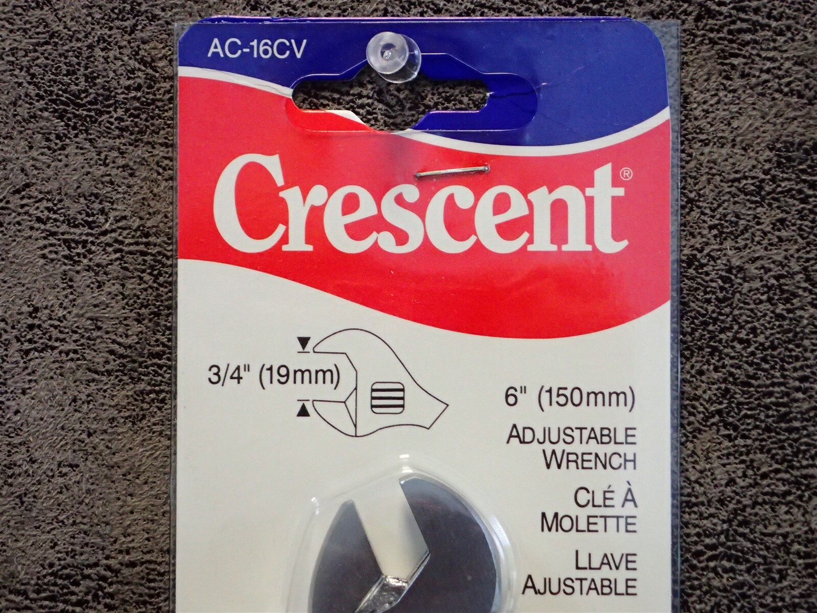 AC-16CV Crescent 6″ Chrome Adjustable Wrench, Cushion Grip – Crestoloy (EC5)