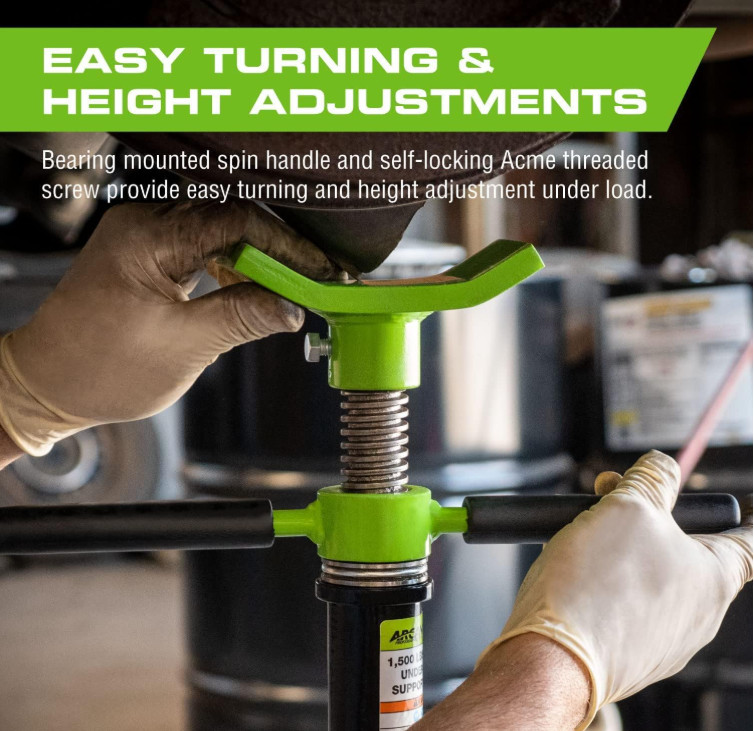 1,500 lbs. Short Underhoist Support Stand (ALSS15S)