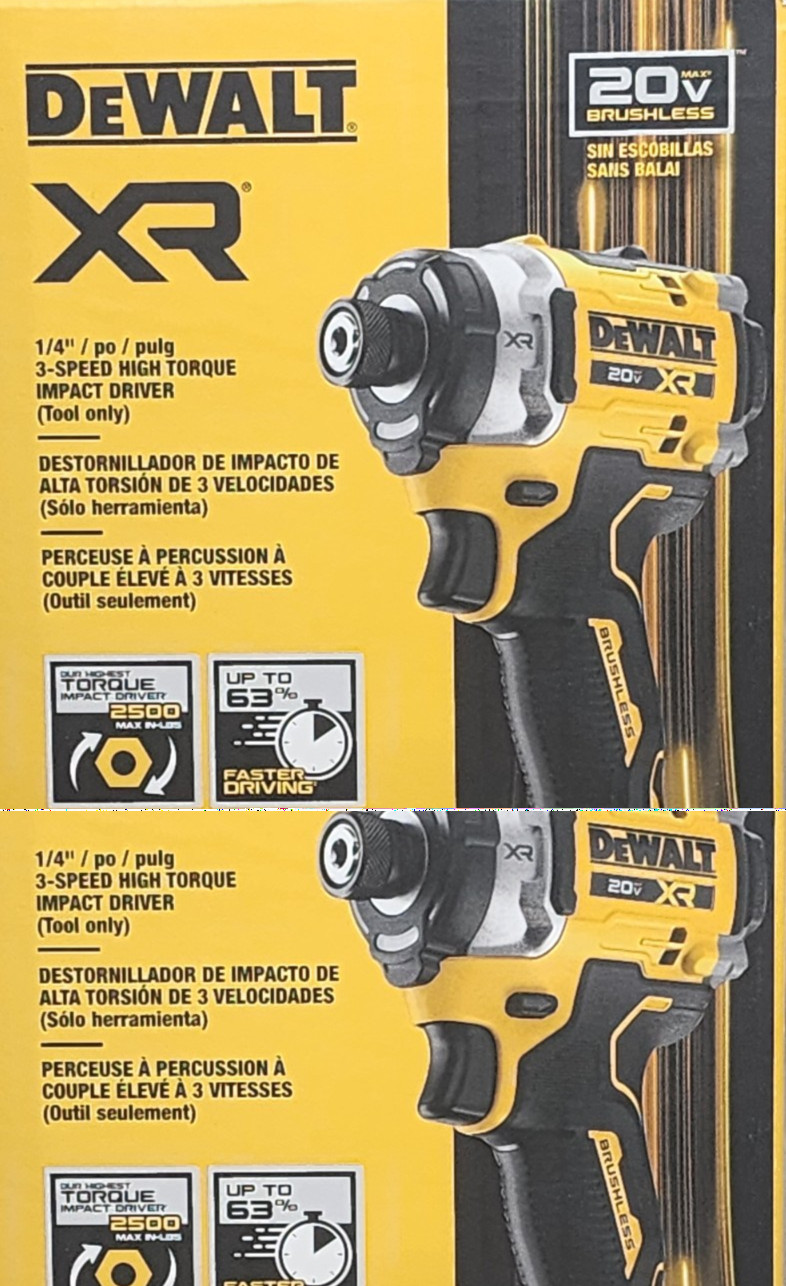 DEWALT DCF860B 20V MAX XR 3-Speed Brushless High Torque Impact Driver Tool Only
