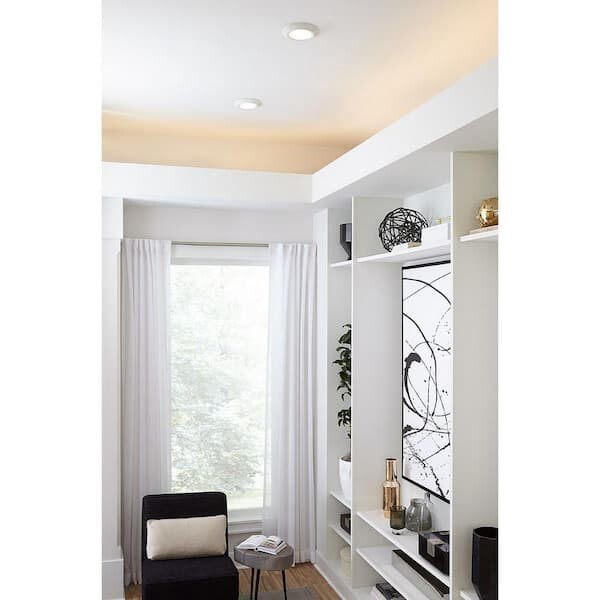Progress Lighting 7.5 in. 1000 Lumens Satin White LED Flush Mount P810013-028-30