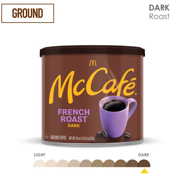 McCafe French Roast, Ground Coffee, Dark Roast, 29oz. Canned