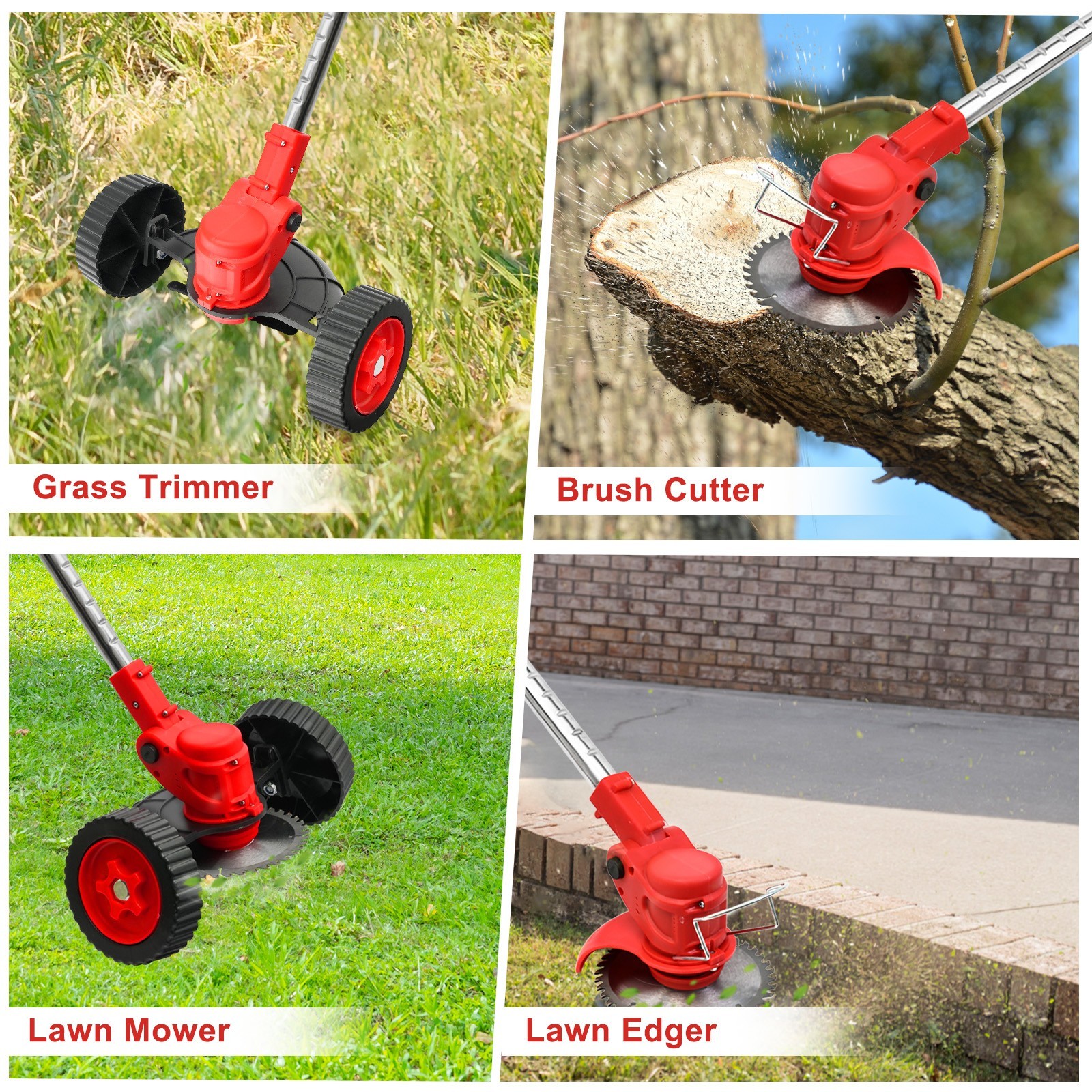 4-Cycle Grass String Trimmer Gasoline-Powered Gas Straight Shaft Weed Eater 31CC