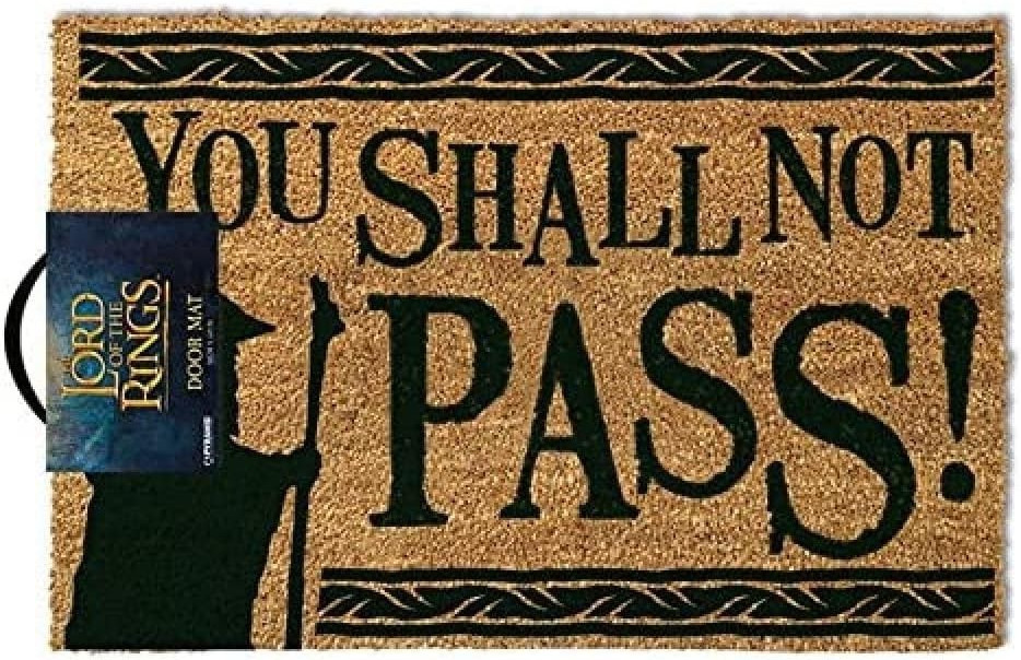 Door Mat – Lord of the Rings: You Shall Not Pass Doormat Entrance (40x60cm) NEW