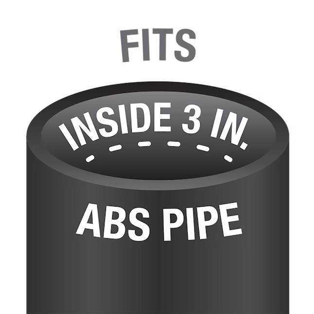 Oatey Fast Set 3.5-in Black ABS Toilet flange