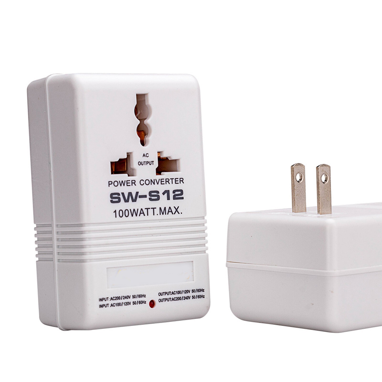 110V/120V to 220V/240V Step-Up & Down Voltage Converter 100W Transformer