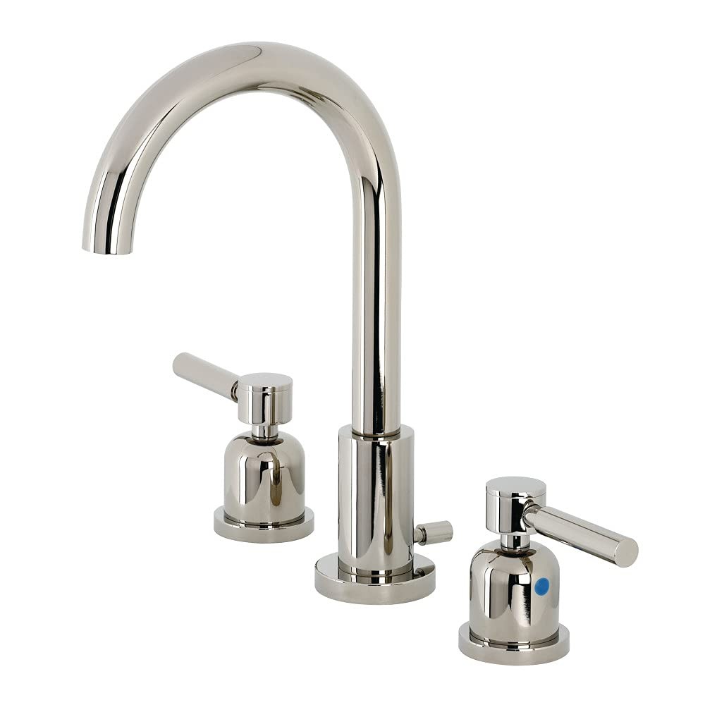 Fauceture Concord Widespread Bathroom Faucet with Pop-Up Drain, Polished Nickel