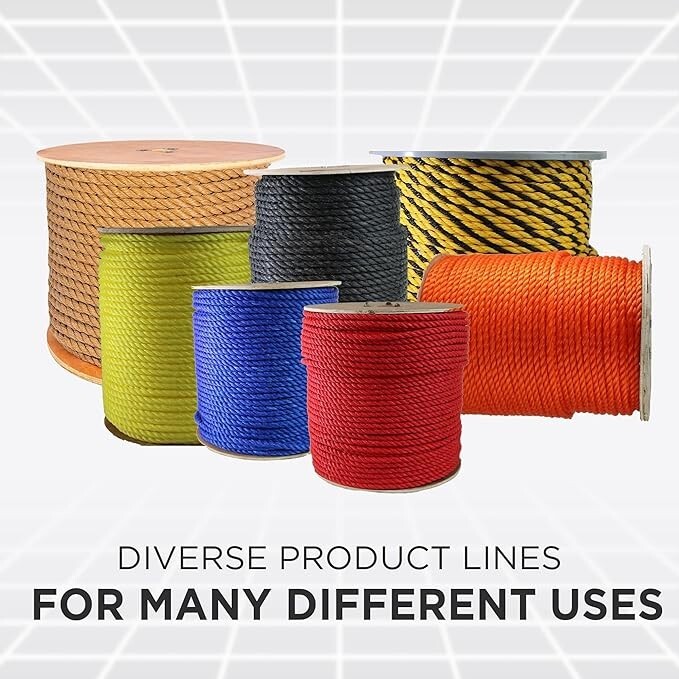 ATERET Twisted 3-Strand RED Polypropylene Rope Monofilament ALL SIZES
