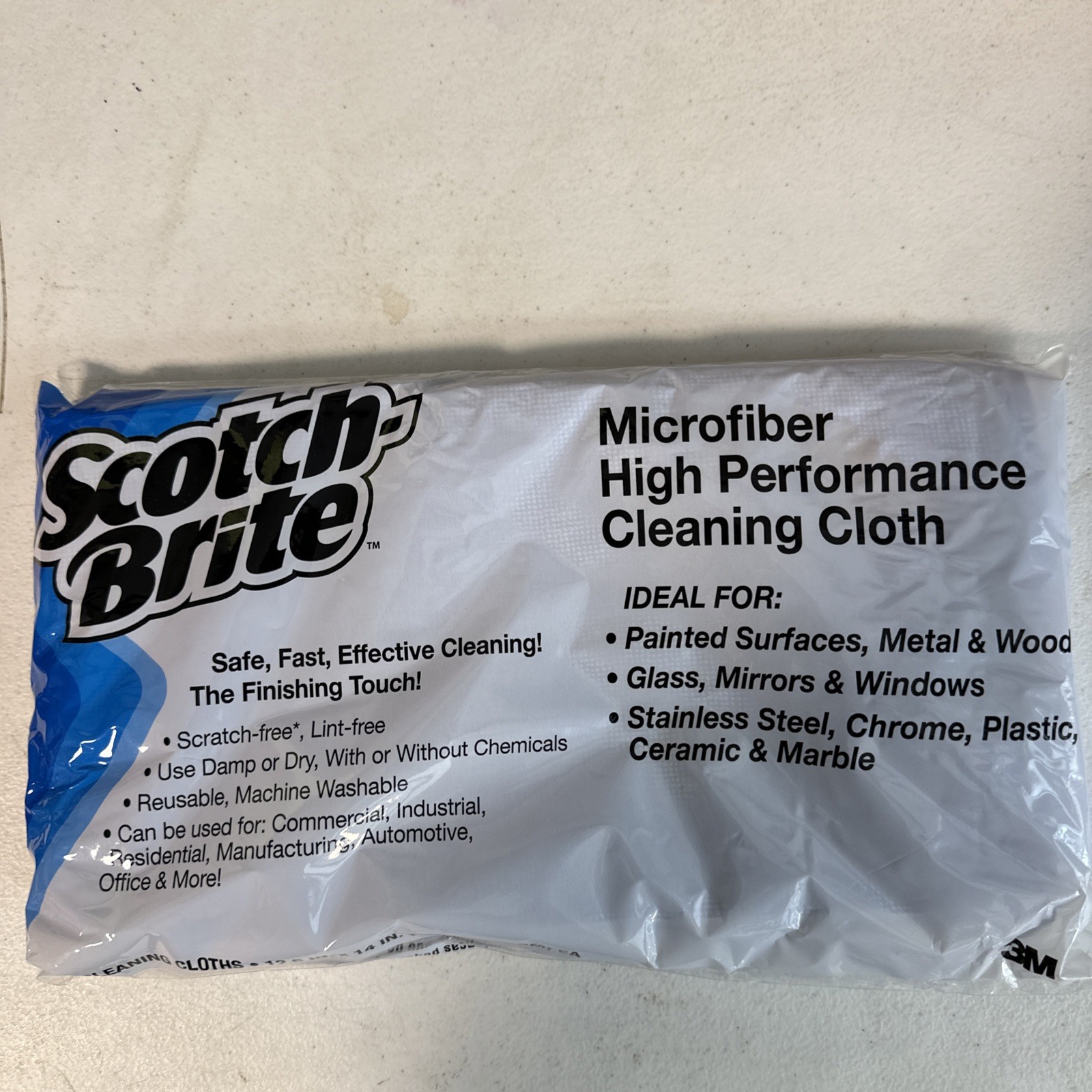 Scotch-Brite High Performance Cloth: 12-3/5 in. x 14.2 in. (Blue) 2011-BLU-1