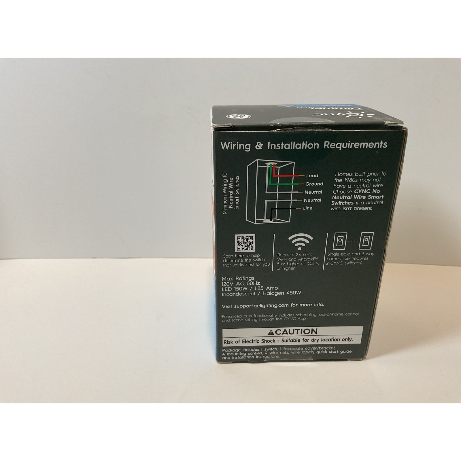 GE Cync Neutral Wire Dimmer Smart Switch Wi-Fi No Hub Voice Control Google Alexa