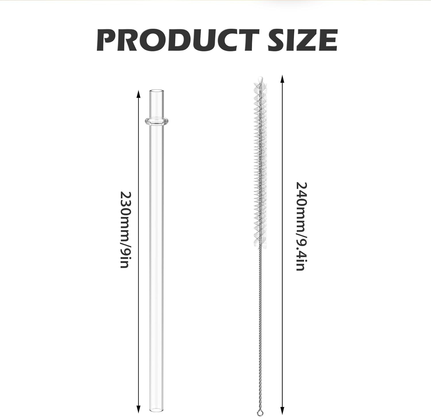 Straws For YETI Reusable Tumbler Replacement 30-42 Oz Plastic Clear Drinking 6Pc