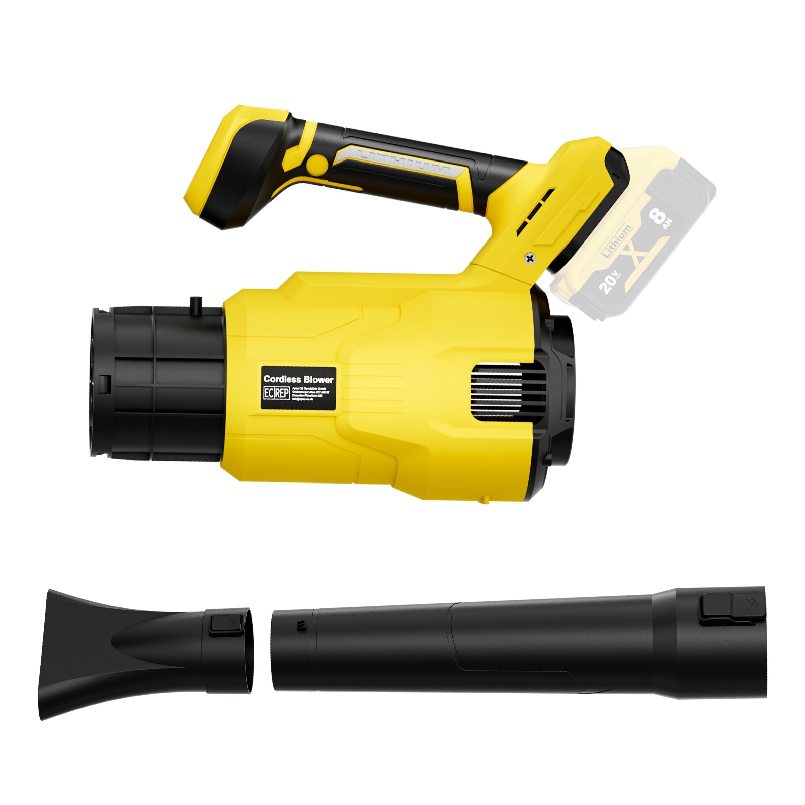 Cordless Leaf Blower W/ 8000mAh Battery and Charger 21V 130MPH Electric