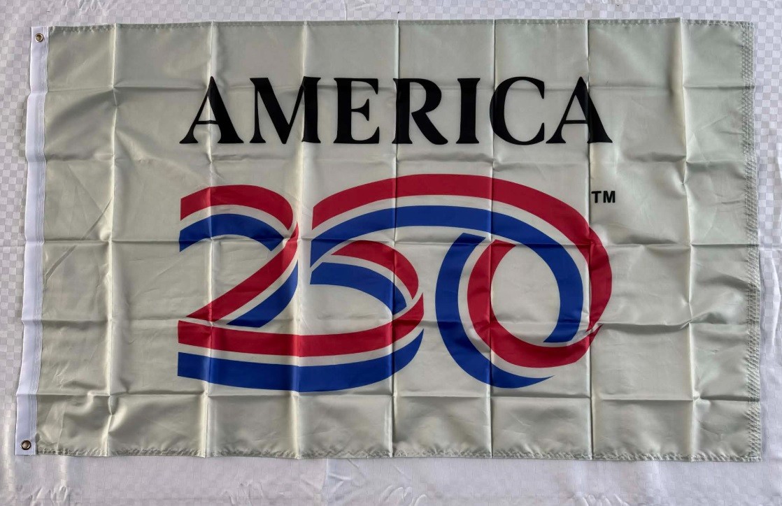 250 Years America Flag, 3X5 WHITE Ft, USA 250Th Anniversary TM 1776-2026