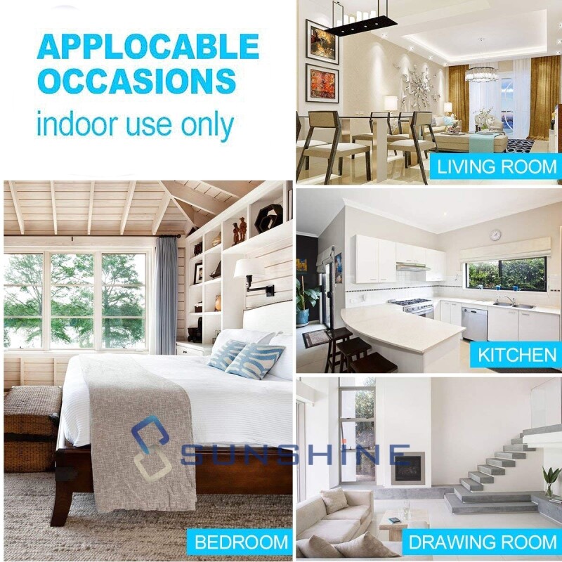 3PCS Indoor Plug-in Wall LED Electric Mosquito Lamp Fly Bug Insect Zapper Trap