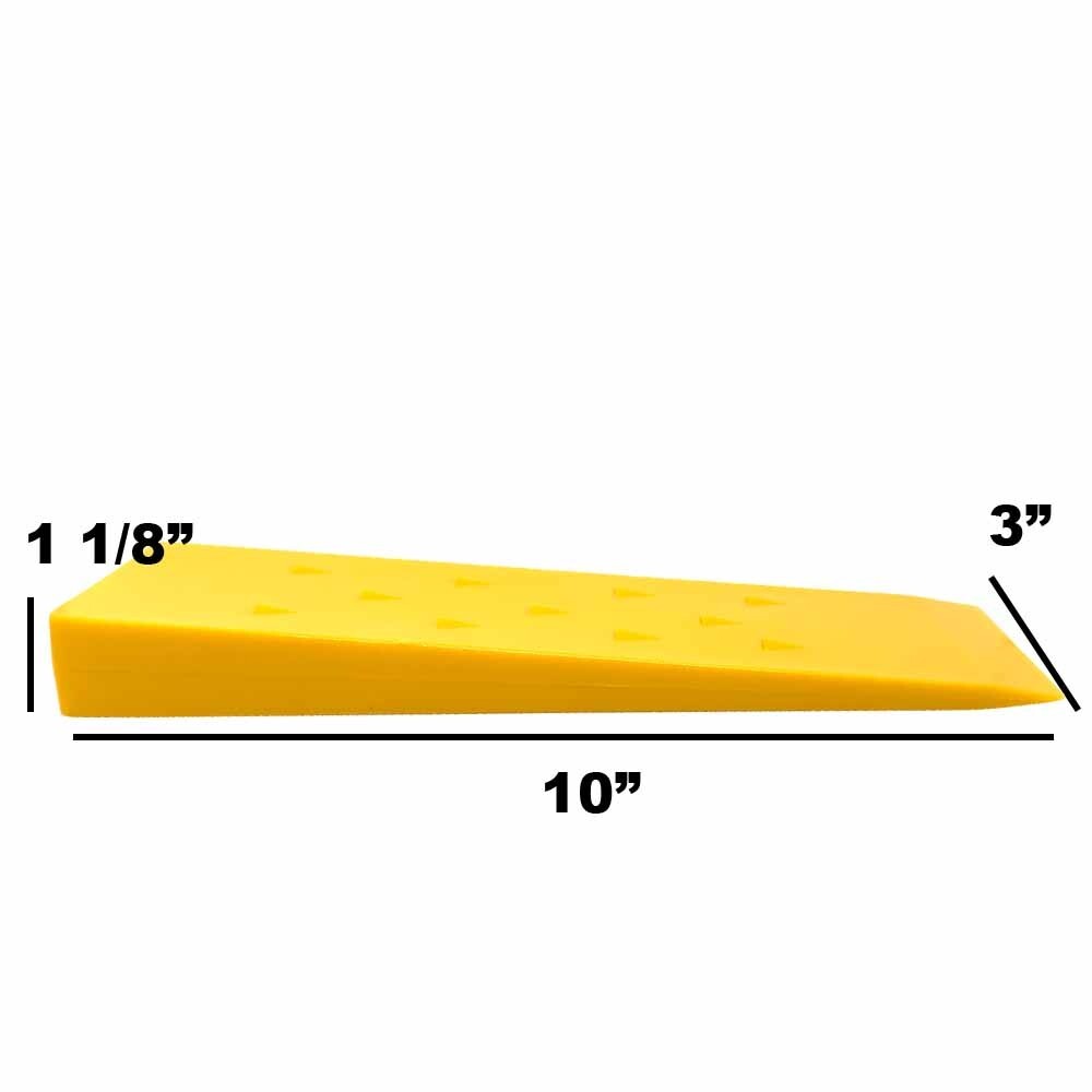 10 Pack 10″ Tree Felling Wedge Logging Bucking Falling ABS Plastic (Yellow)