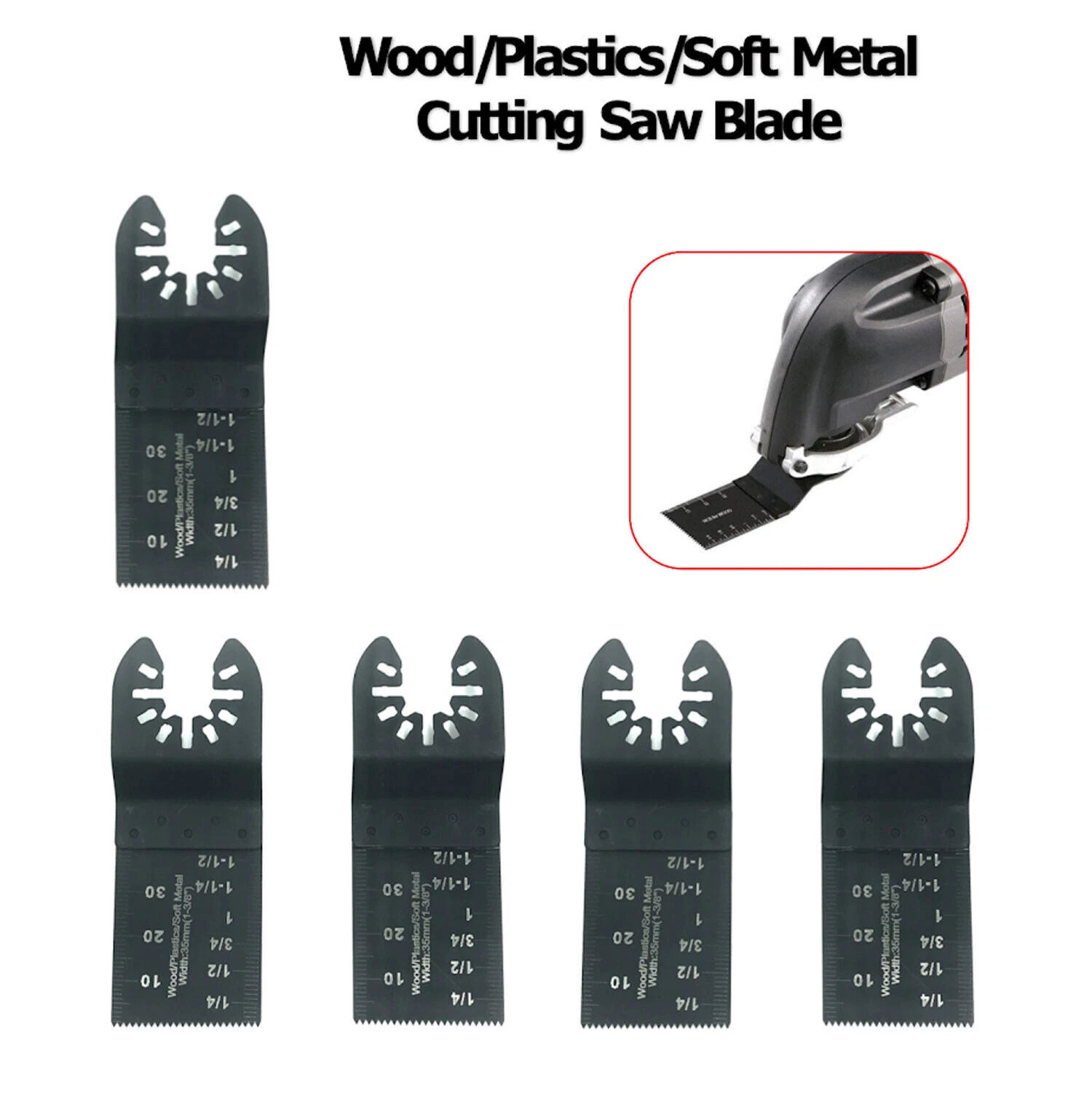 20pcs Oscillating Multi Tool Saw Blades Wood Metal Cut Cutter For Dewalt Fein