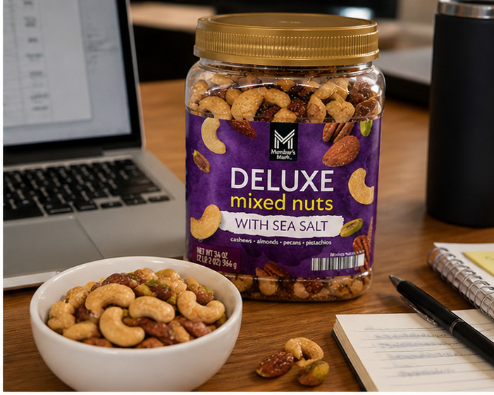 Member’s Mark De Luxe Mixed Nuts with Sea Salt 34 Oz