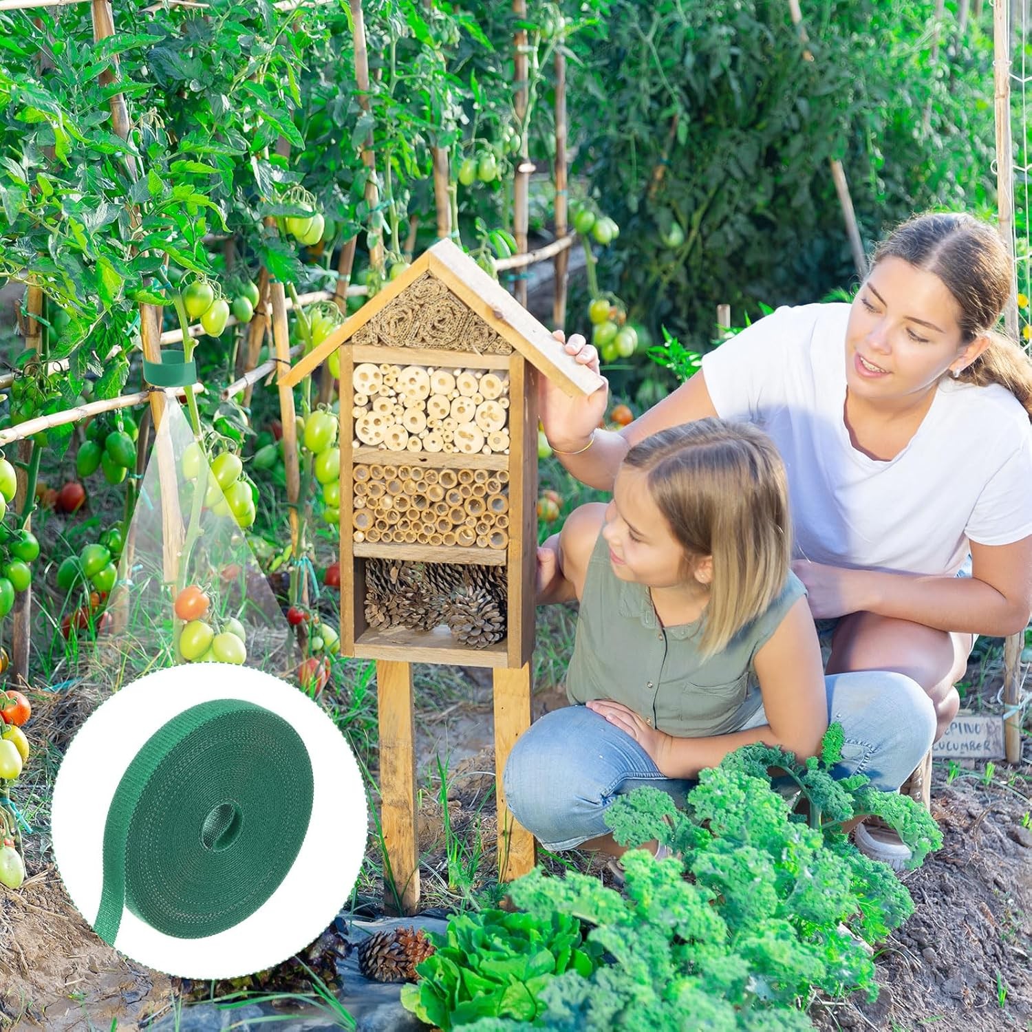 2pc Garden Hook and Loop Plant Ties Multi-Purpose Use