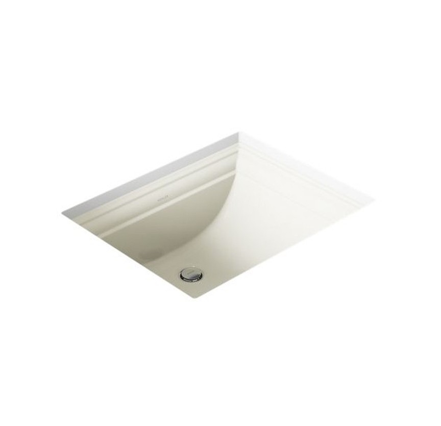 Kohler K-2339-96 Memoirs® 20″ rectangular undermount bathroom sink, Biscuit