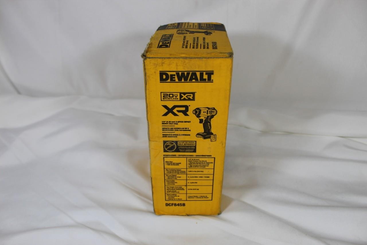 DeWalt DCF845B XR 20V MAX Brushless 1/4″ 3-Speed Impact Driver (Tool Only)