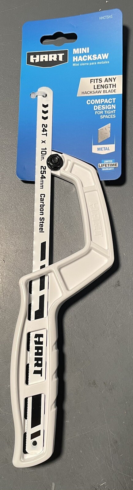 Hart Mini Carbon Steel Compact Hacksaw 24 TPI Blade Metal Cutting 10″ Brand New