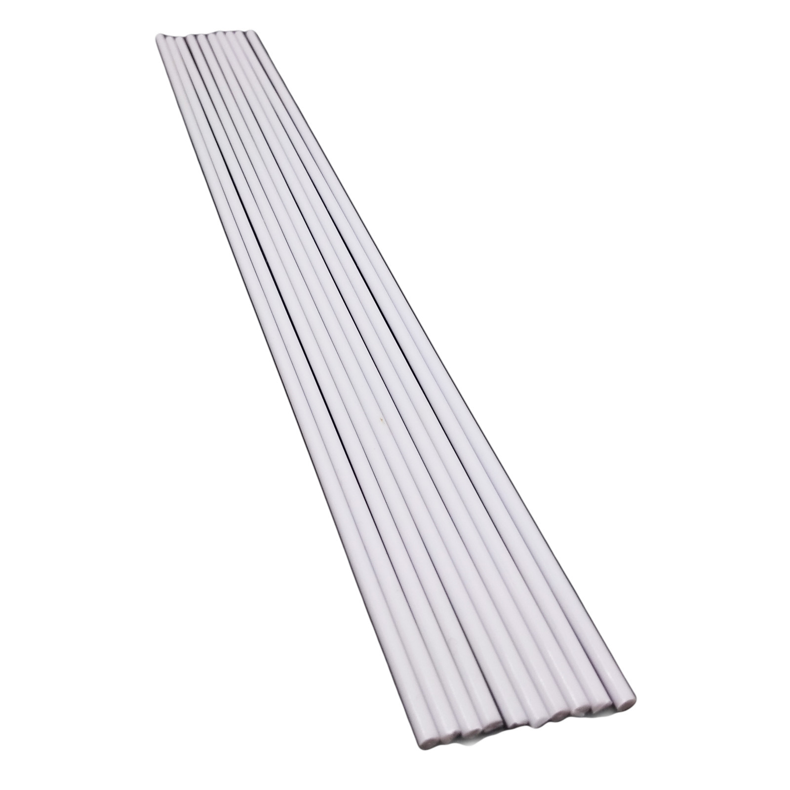 US Stock 10x ABS Styrene Plastic Round Bar Rod Dia 3mm length 9.8″ 250mm White