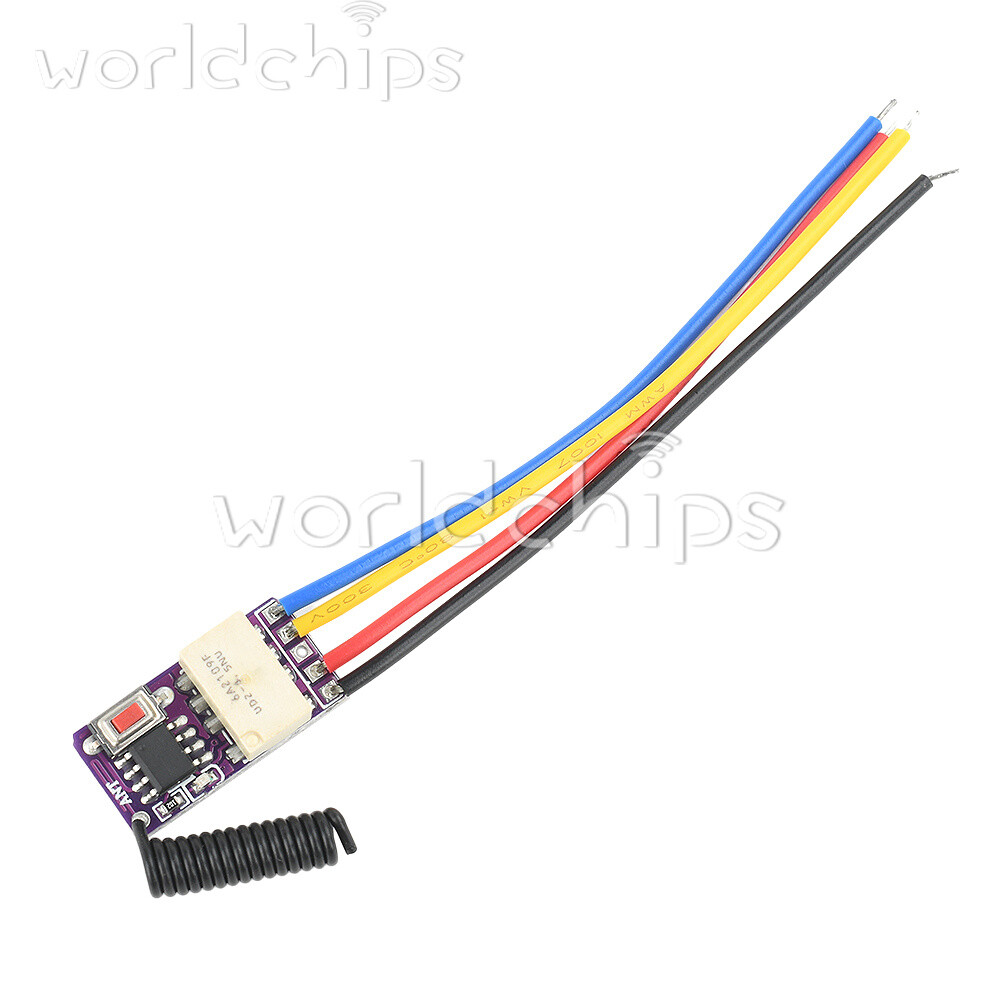 3.7V-12V RF Remote PCB Board 433MHZ Wireless Relay Switch Signal Module New