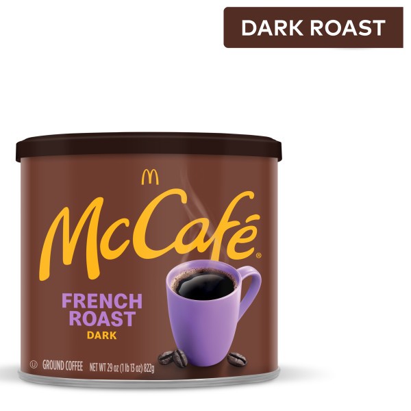 McCafe French Roast, Ground Coffee, Dark Roast, 29oz. Canned